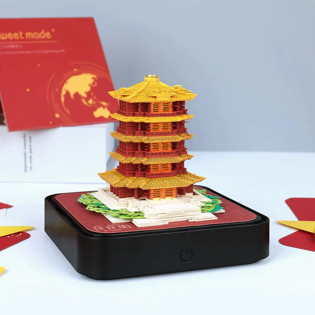 Pagoda Temple (With Light & Calendar 2025)