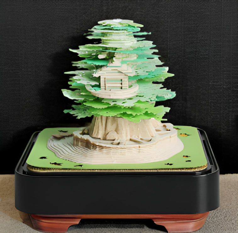 Green Tree Calendar 2025 (with Lights)