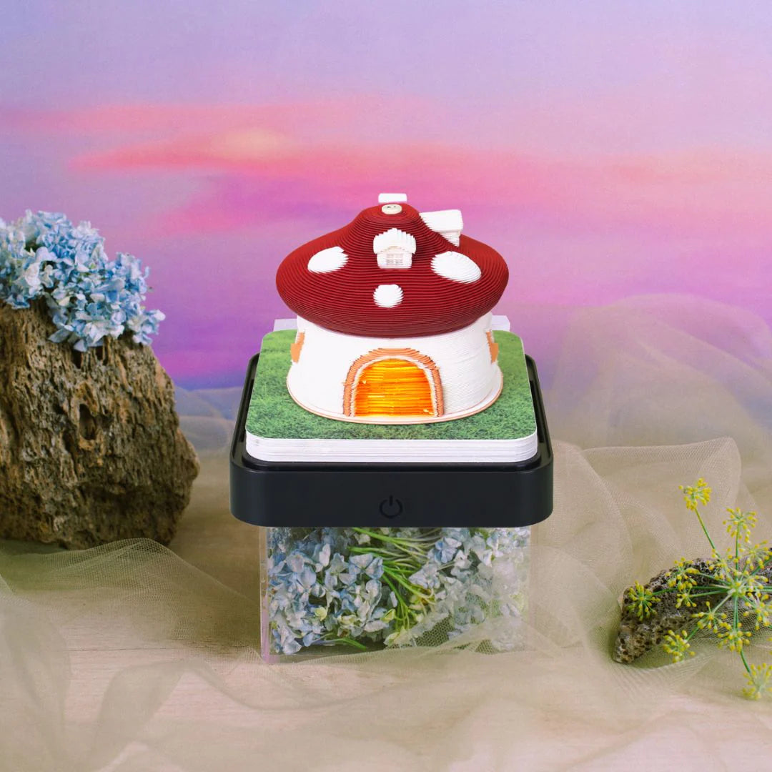 Mushroom House (With Light & Calendar 2025)