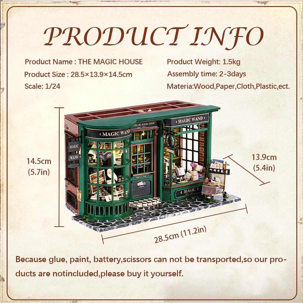 DIY Dollhouse - Magic House with Dust Cover