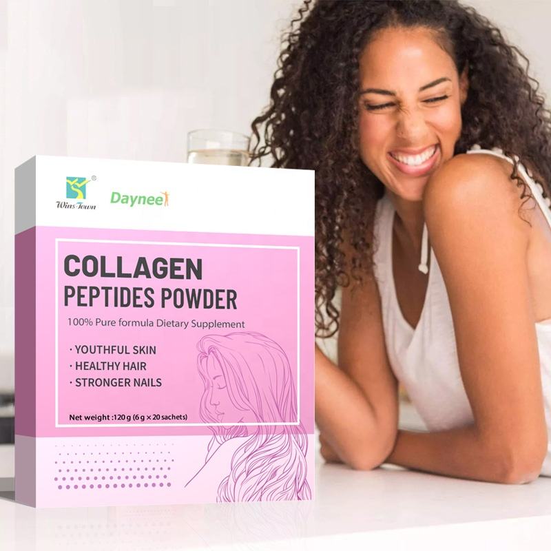Collagen Protein Powder & Vitamin C Hairdressing Nail Supplement-