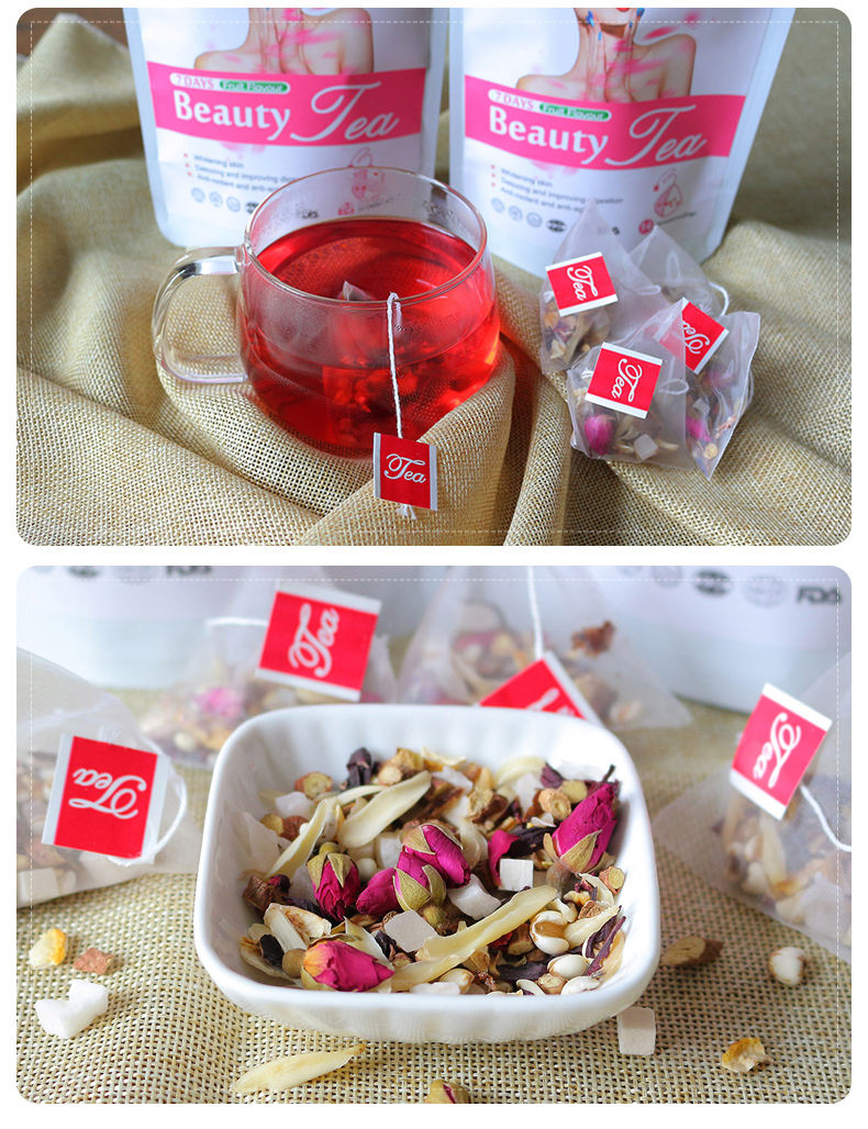 Skin beauty luminous customized herbal luminous skin color beauty tea