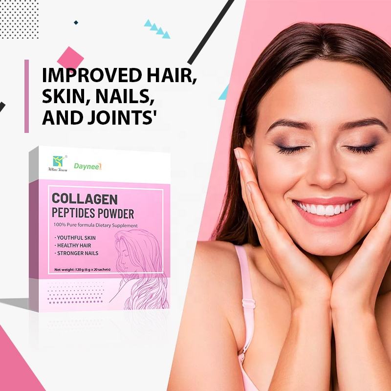 Collagen Protein Powder & Vitamin C Hairdressing Nail Supplement-