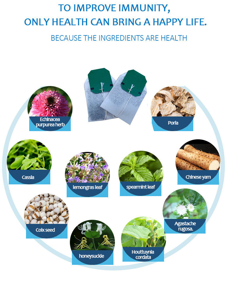 Clear lung and expel toxin comprehensive tea bag