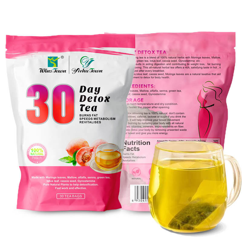 30 days custom-made detox tea fruit flavor vanilla Moringa