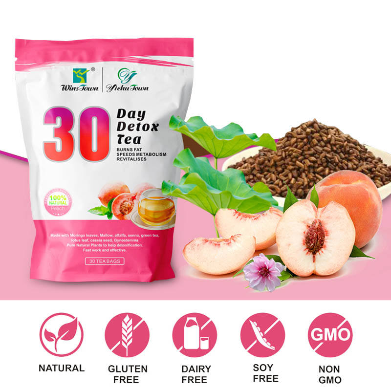 30 days custom-made detox tea fruit flavor vanilla Moringa