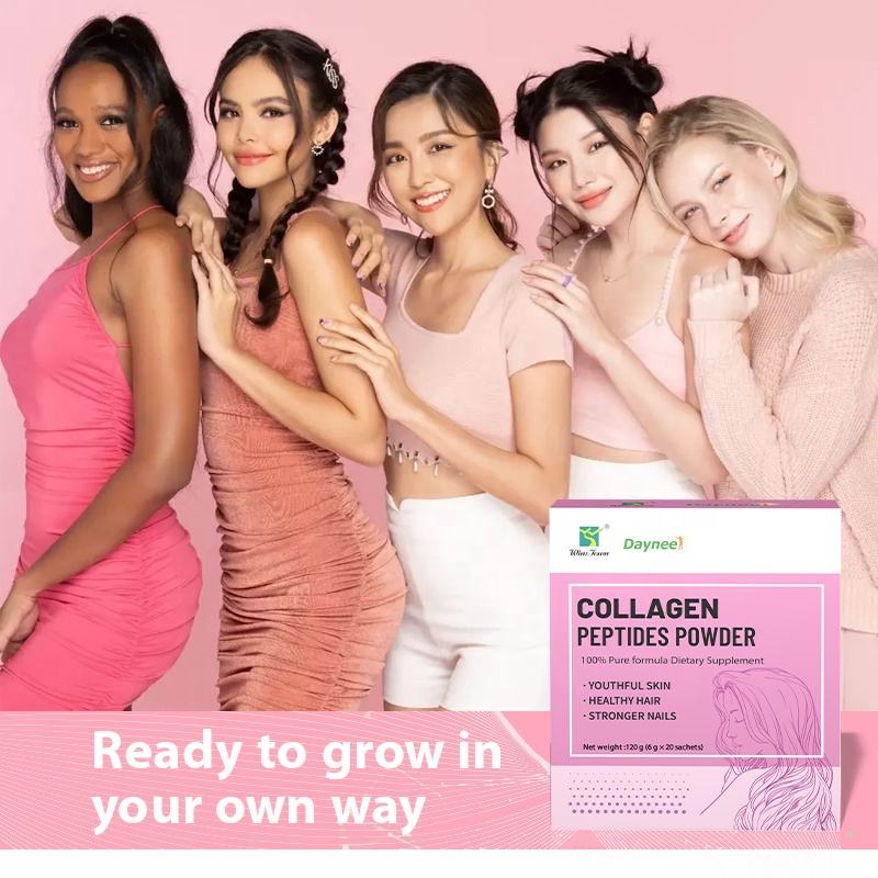 Collagen Protein Powder & Vitamin C Hairdressing Nail Supplement-