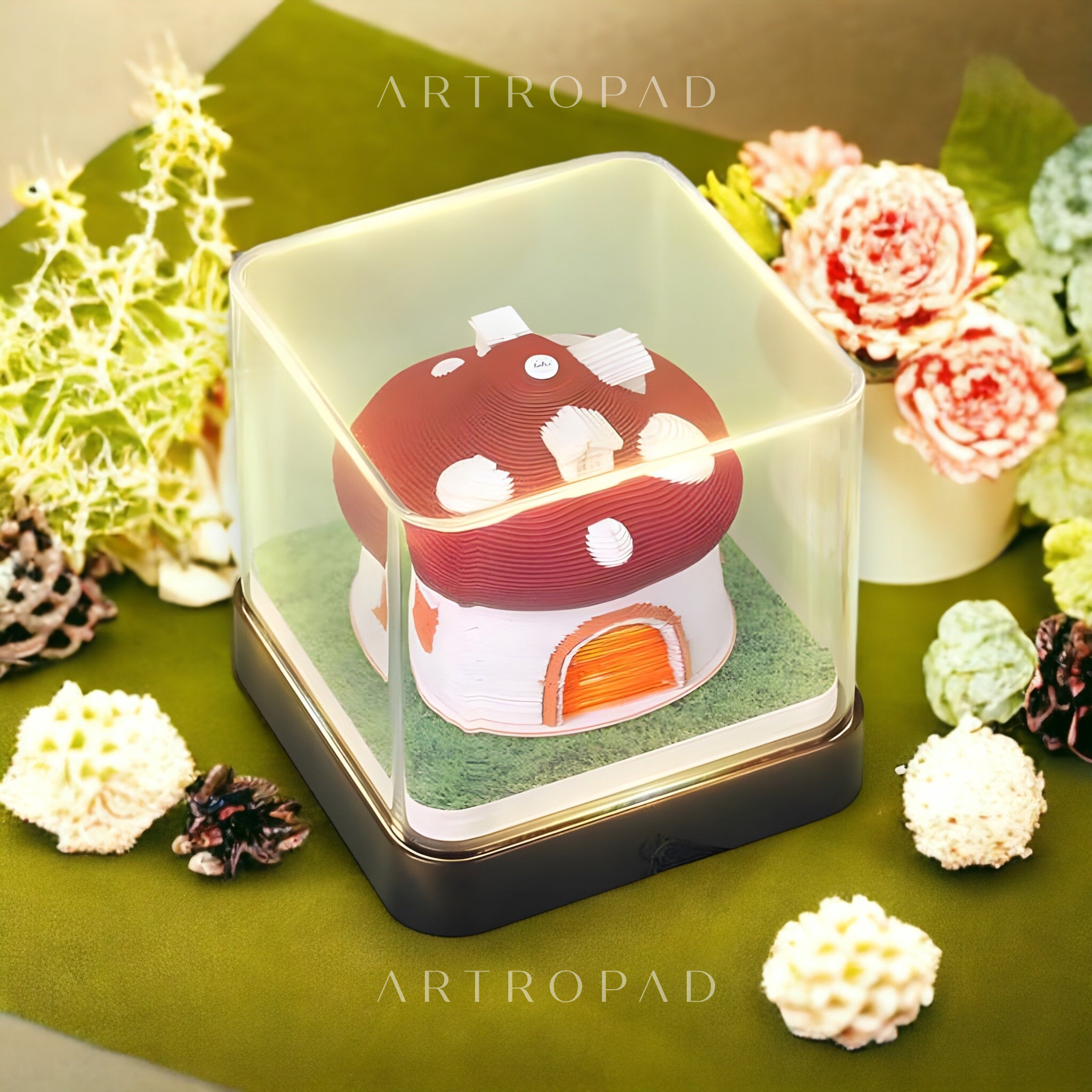 Mushroom House (With Light & Calendar 2025)