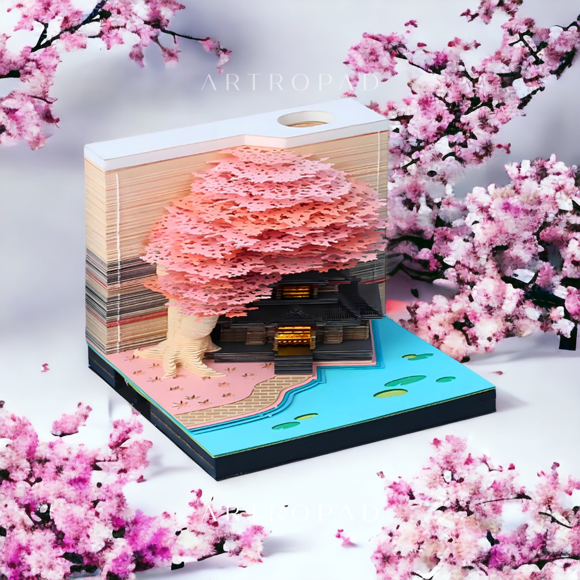 Sakura Temple (With Light & Calendar 2024)