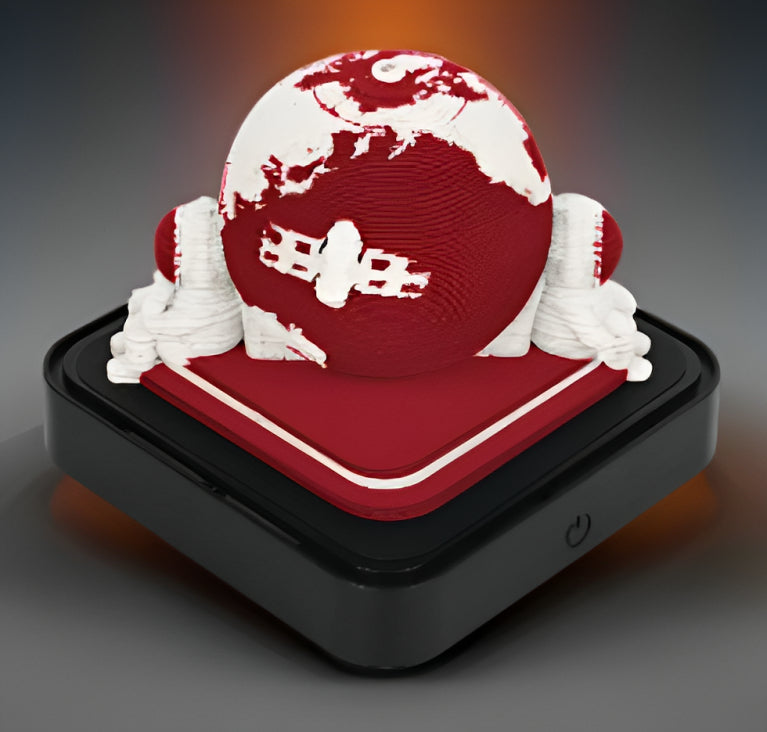 Scarlet Earth Calendar 2025 (with Lights)