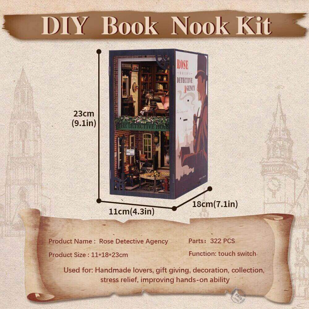 DIY Book Nook - Detective House