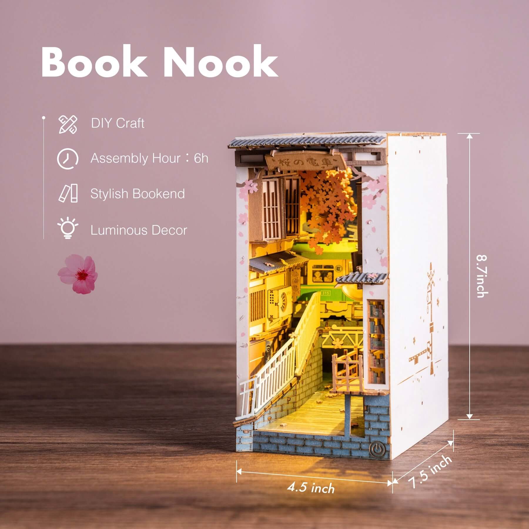 DIY Book Nook - Sakura Town