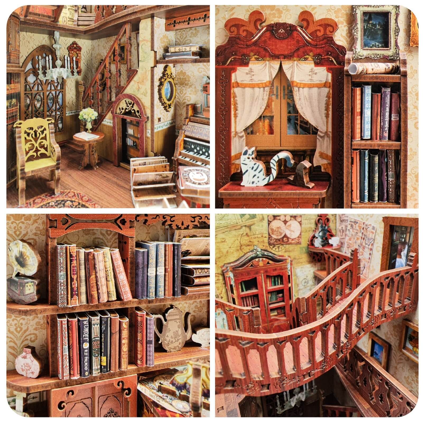 DIY Book Nook - Vintage Library