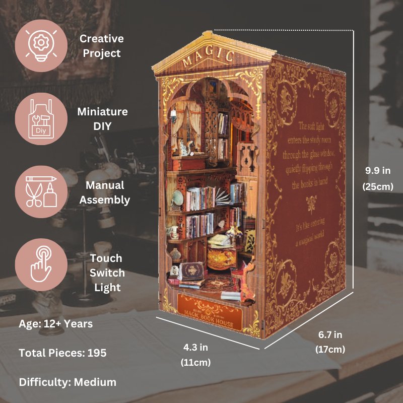 DIY Book Nook - Vintage Library